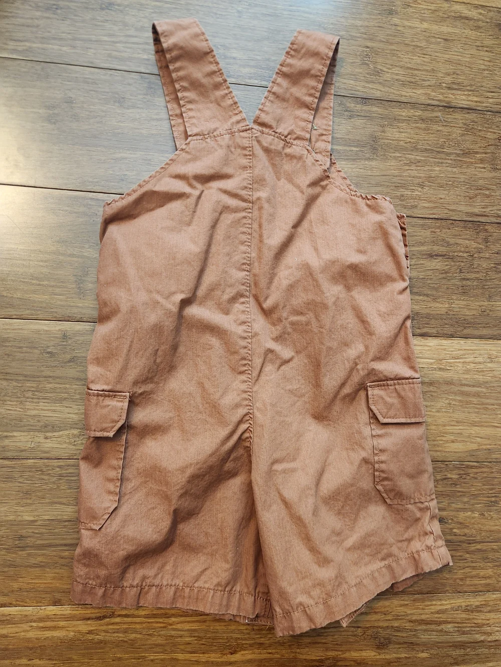 Carter's Baby Boy Rust Brown Toddler Shorts Overalls And Onesie, 18 Months